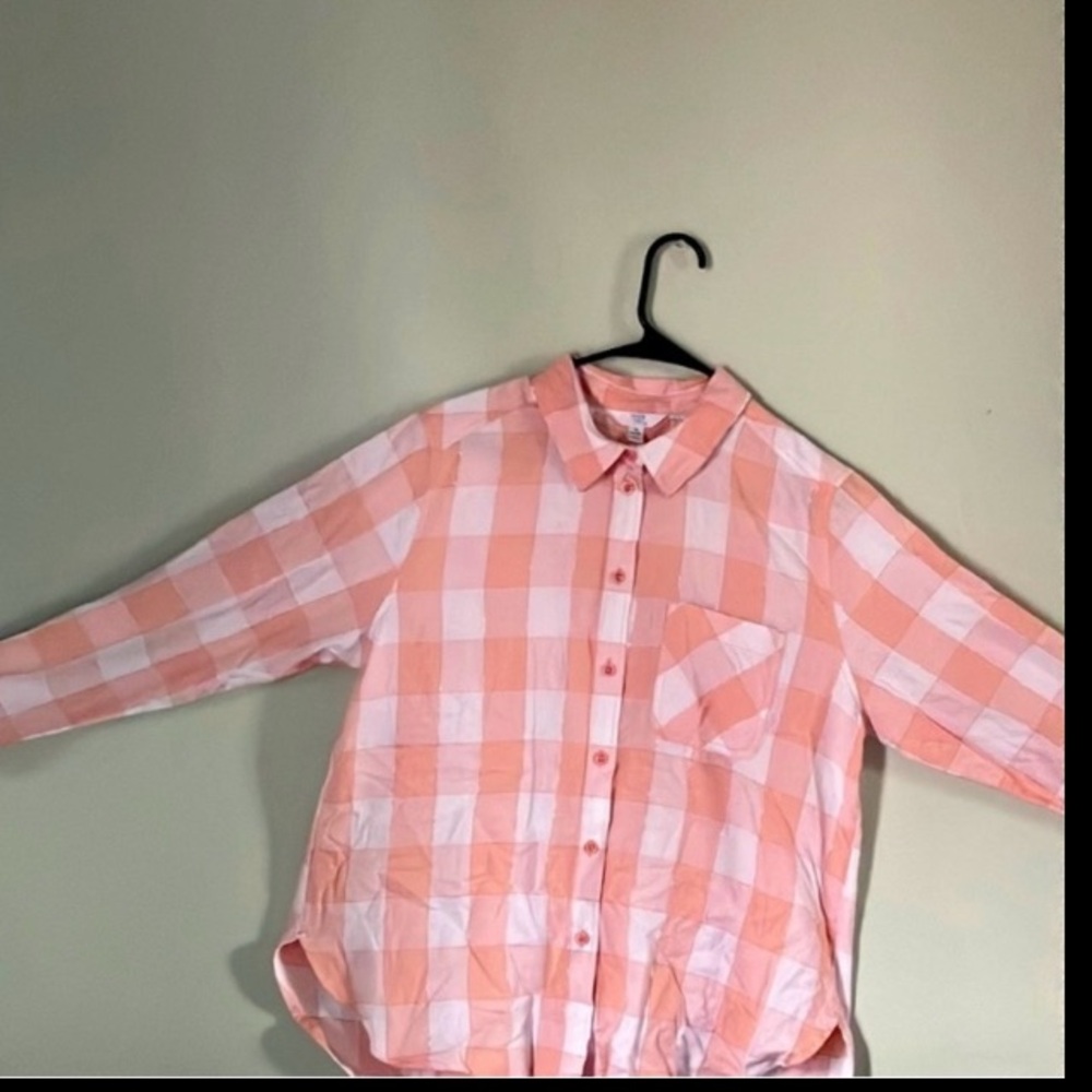 Kids Pink Checkered Shirt